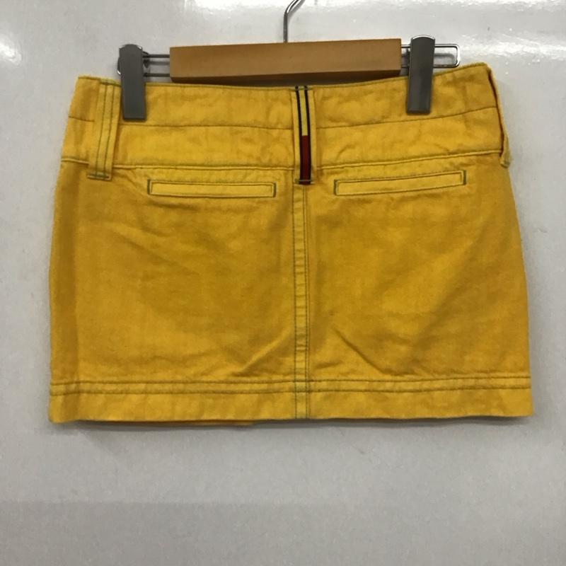 トミーガール tommy girl スカート ミニスカート S 無地 黄 / イエロー /  レディース USED 古着 中古 10146290