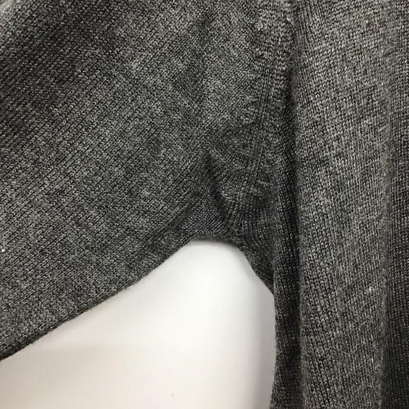 ザラ ZARA カーディガン 長袖 L 無地 チャコールグレー / チャコールグレー /  レディース USED 古着 中古 10138156