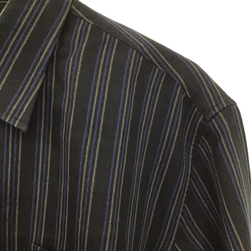 ランバン LANVIN シャツ、ブラウス 長袖 長袖シャツ 無地シャツ カラーシャツ ストライプシャツ L ストライプ マルチカラー / マルチカラー /  メンズ USED 古着 中古 10128644