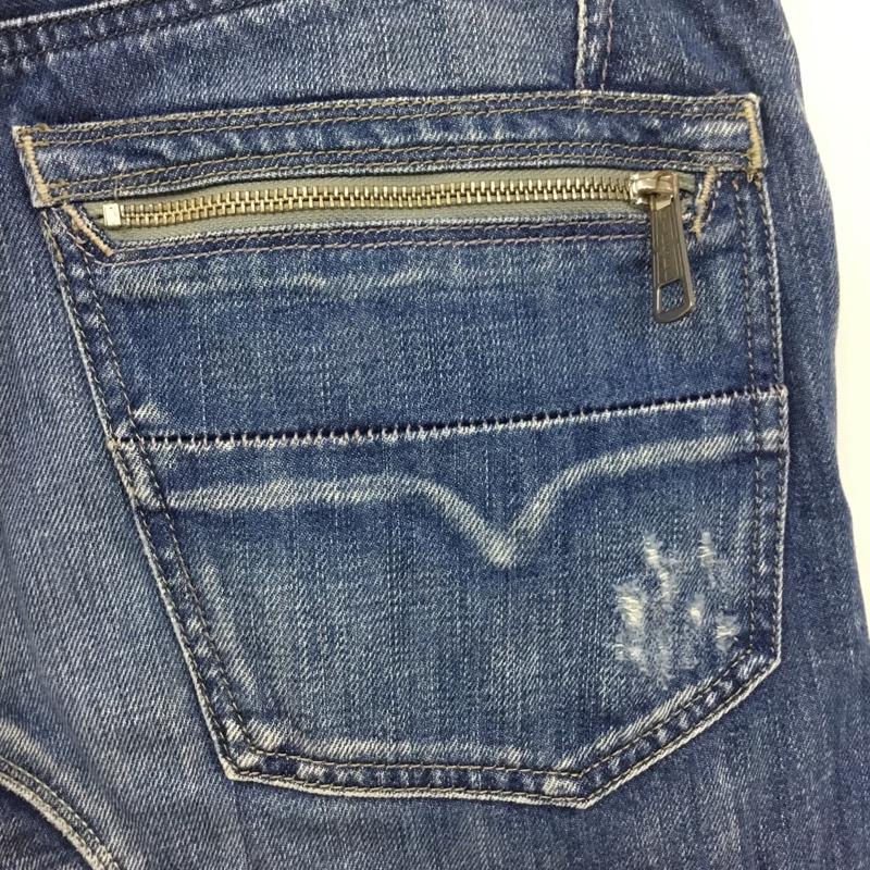 ディーゼル DIESEL パンツ デニム、ジーンズ デニムパンツ スリムパンツ ストレートパンツ ジーンズ 32インチ 無地 インディゴ / インディゴ /  メンズ USED 古着 中古 10118705