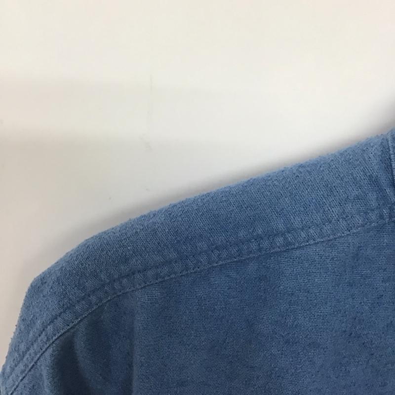 古着 USED シャツ、ブラウス 長袖 長袖シャツ デニムシャツ カラーシャツ ボタンダウンシャツ XL 無地 インディゴ / インディゴ /  メンズ USED 古着 中古 10133649
