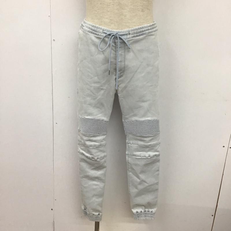 モンキータイム MONKEY TIME パンツ デニム、ジーンズ 8314-173-0202 ストレッチバイカーデニムジョガーパンツ スリムパンツ L 無地 水色 / ライトブルー /  メンズ USED 古着 中古 10109830