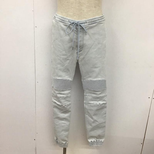 モンキータイム MONKEY TIME パンツ デニム、ジーンズ 8314-173-0202 ストレッチバイカーデニムジョガーパンツ スリムパンツ L 無地 水色 / ライトブルー /  メンズ USED 古着 中古 10109830