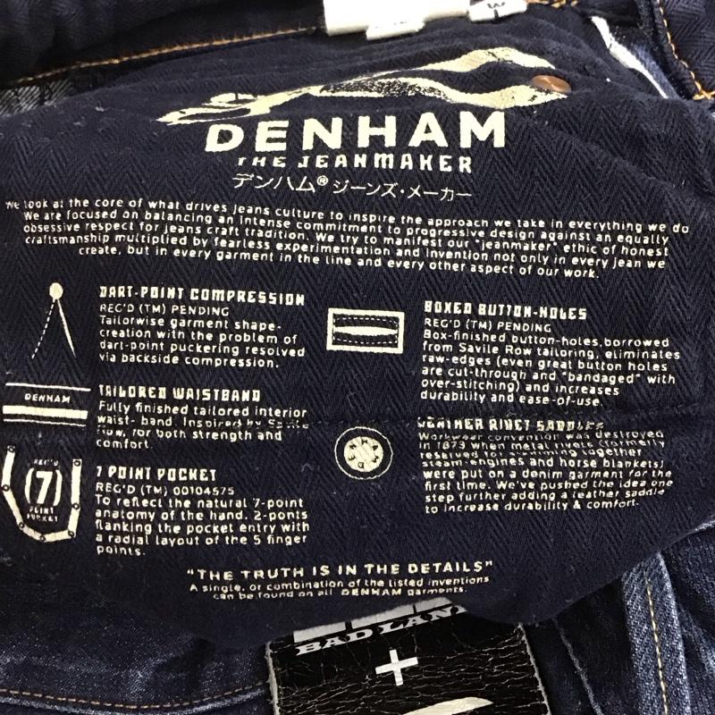 デンハム DENHAM パンツ デニム、ジーンズ デニムパンツ ワイドパンツ カジュアルパンツ 29インチ 無地 インディゴ / インディゴ /  メンズ USED 古着 中古 10146096