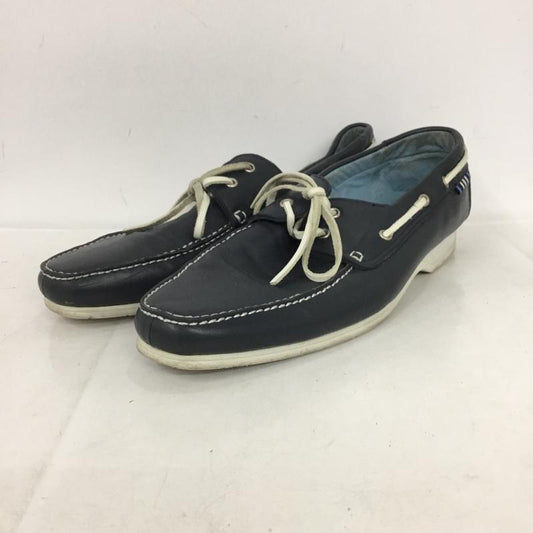 バーバリーブラックレーベル BURBERRY BLACK LABEL カジュアルシューズ カジュアルシューズ BKA52-602-28 デッキシューズ 無地 紺 / ネイビー /  メンズ USED 古着 中古 10136298