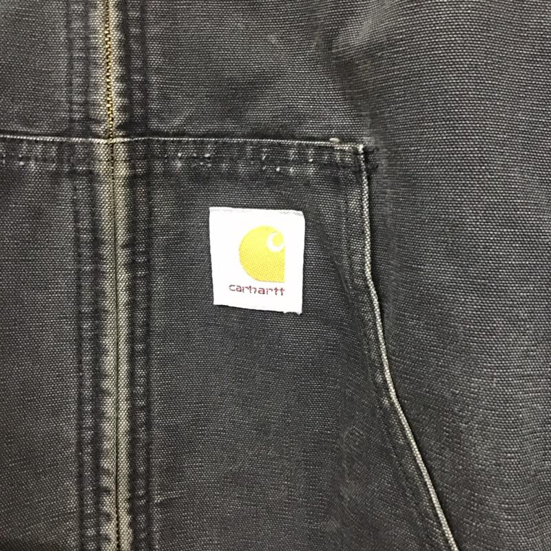 カーハート Carhartt ジャケット、上着 ジャケット、ブレザー ジップアップジャケット アウター 古着 80s アクティブJKT ロゴ、文字 黒 / ブラック /  メンズ USED 古着 中古 10129044
