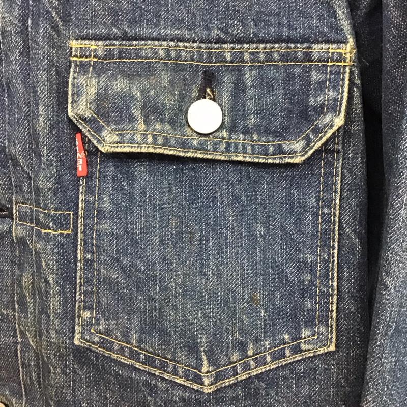 リーバイス Levi s ジャケット、上着 ジャケット、ブレザー 70502 デニムジャケット Gジャン 40 無地 青 / ブルー /  メンズ USED 古着 中古 10123530