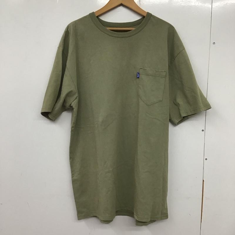 ラファイエット Lafayette Tシャツ 半袖 半袖カットソー 無地Tシャツ クルーネックカットソー XL 無地 カーキ / カーキ /  メンズ USED 古着 中古 10133643
