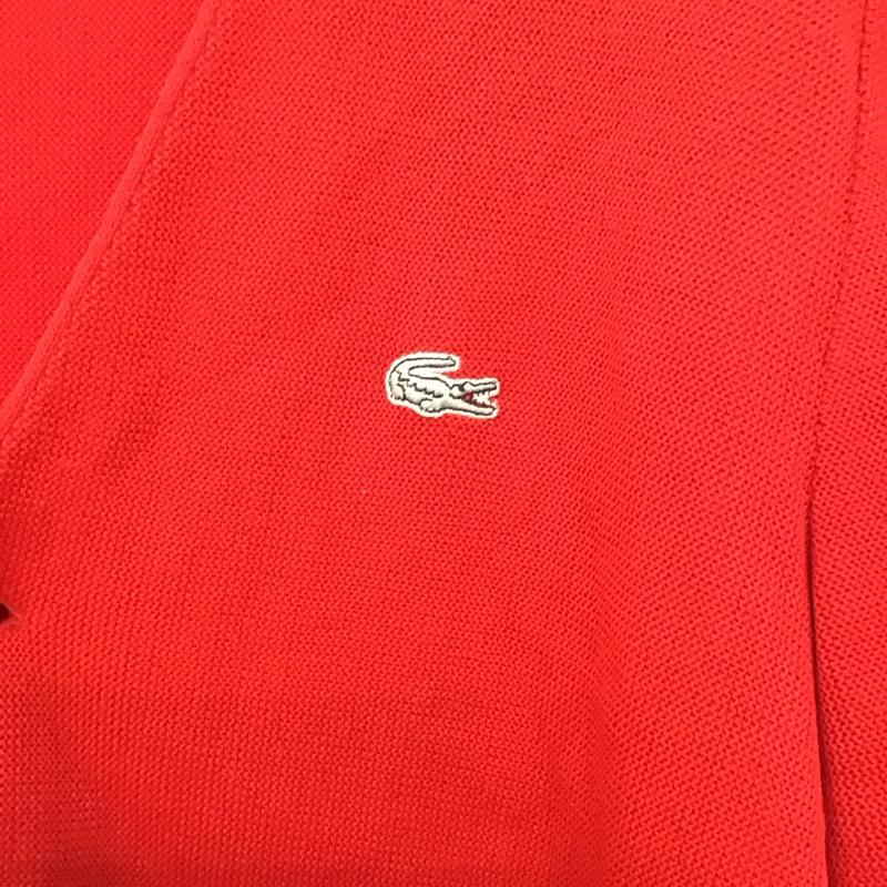 ラコステ LACOSTE カーディガン 長袖 長袖カーディガン ニットカーデガン 前開き ロゴ、文字 赤 / レッド /  メンズ USED 古着 中古 10147616