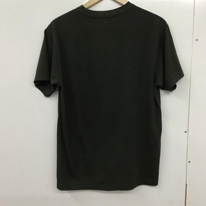 モンベル mont-bell Tシャツ 半袖 1114746 WICT山文様 半袖カットソー プリントTシャツ クルーネック M ロゴ、文字 カーキ / カーキ /  メンズ USED 古着 中古 10133515