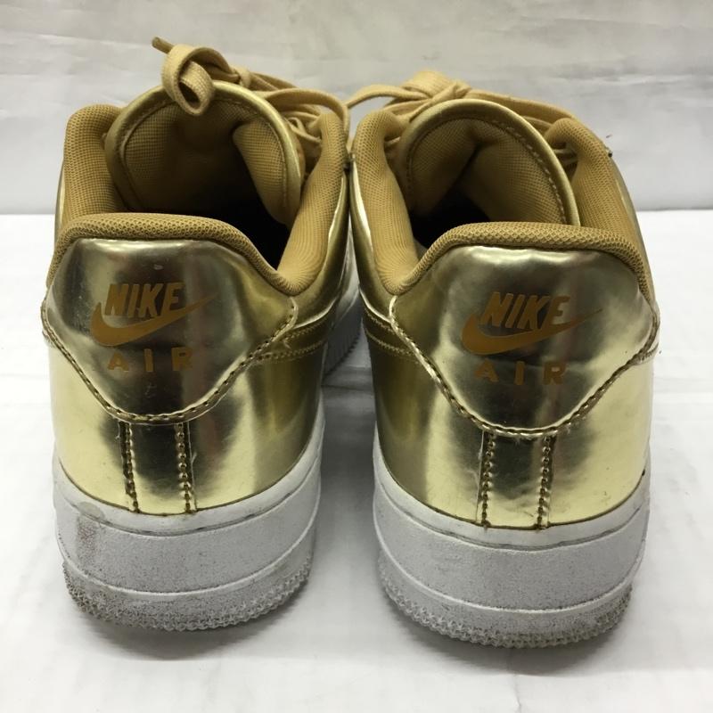 ナイキ NIKE スニーカー スニーカー CQ6566-700 WMNS AIR FORCE 1 SP 24.5cm 24.5cm ロゴ、文字 金 / ゴールド /  レディース USED 古着 中古 10113516