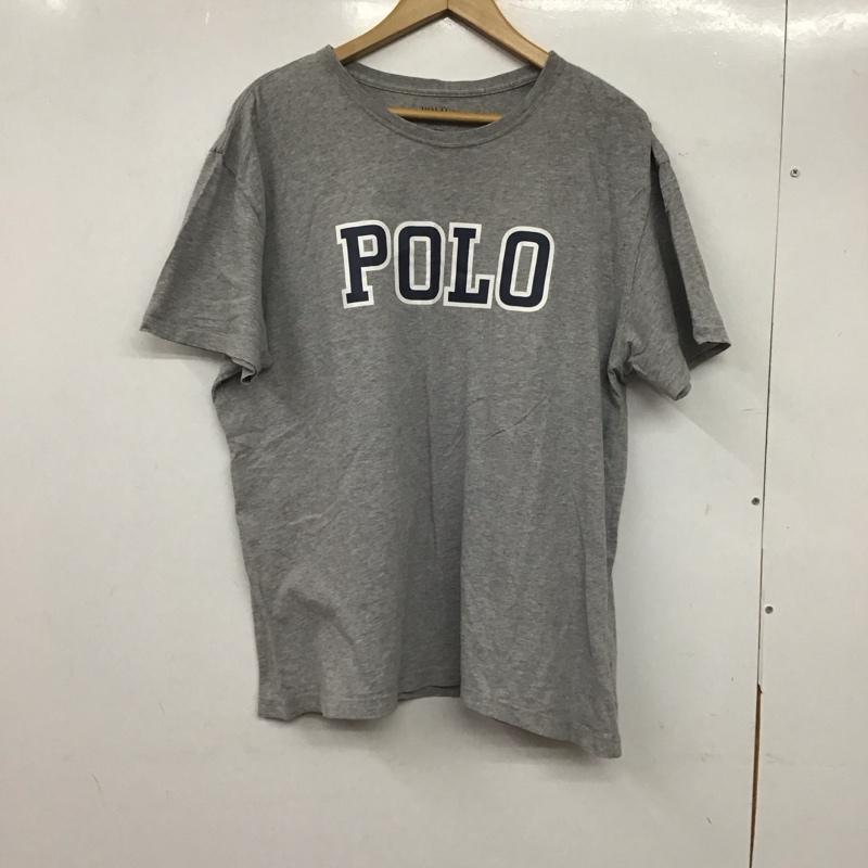 ポロラルフローレン POLO RALPH LAUREN Tシャツ 半袖 L ロゴ、文字 X プリント 灰 / グレー /  メンズ USED 古着 中古 10144903