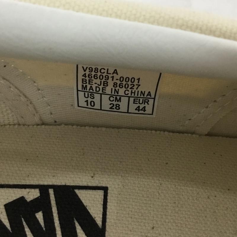 バンズ VANS スニーカー スニーカー V98CLA SLIP ON スニーカー 28cm 箱有 28.0cm チェック 白 / ホワイト / X 黒 / ブラック /  メンズ USED 古着 中古 10135541