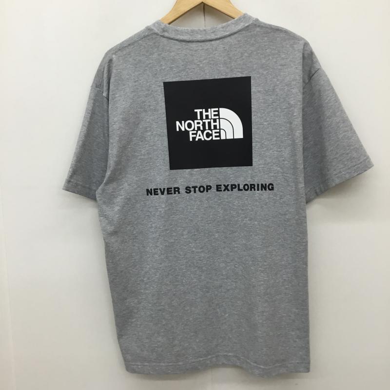 ザノースフェイス THE NORTH FACE Tシャツ 半袖 NT32350 バックスクエアロゴ L ロゴ、文字 灰 / グレー /  メンズ USED 古着 中古 10135939
