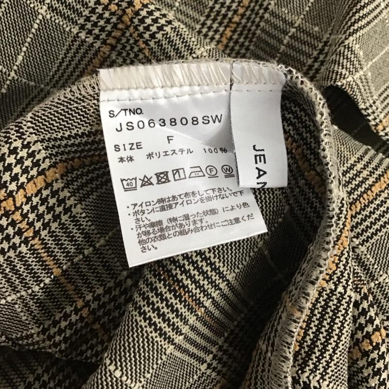 ジーナシス JEANASIS シャツ、ブラウス 長袖 FREE チェック マルチカラー / マルチカラー /  レディース USED 古着 中古 10128441