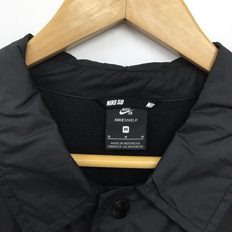 ナイキ NIKE ジャケット、上着 ジャケット、ブレザー ao0565-010 SHIELDCOACHJACKET フロントボタン M ロゴ、文字 黒 / ブラック /  メンズ USED 古着 中古 10143479