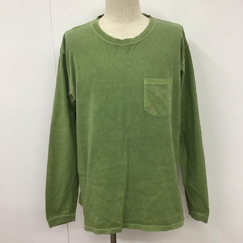 グッドオン Good On Tシャツ 長袖 XL 無地 緑 / グリーン /  メンズ USED 古着 中古 10107891