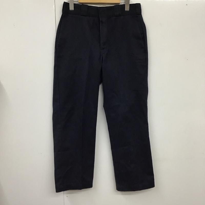 ディッキーズ Dickies パンツ ワークパンツ、ペインターパンツ ワークパンツ ワイドパンツ カジュアルパンツ 30インチ 無地 紺 / ネイビー /  メンズ USED 古着 中古 10120135