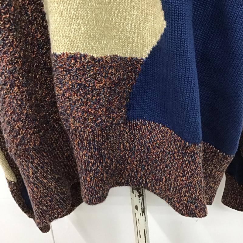 ザラ ZARA ニット、セーター 長袖 XL  マルチカラー / マルチカラー /  レディース USED 古着 中古 10119775