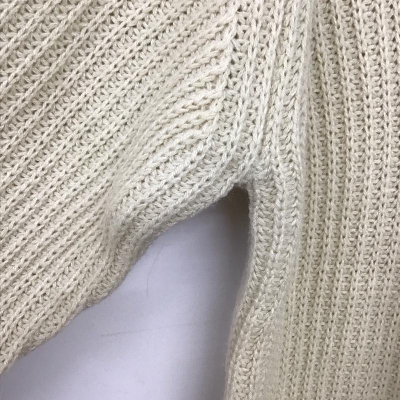 サマンサモスモス Samansa Mos2 ニット、セーター 長袖 長袖ニットカットソー クルーネック セーター FREE  アイボリー / アイボリー /  レディース USED 古着 中古 10147630