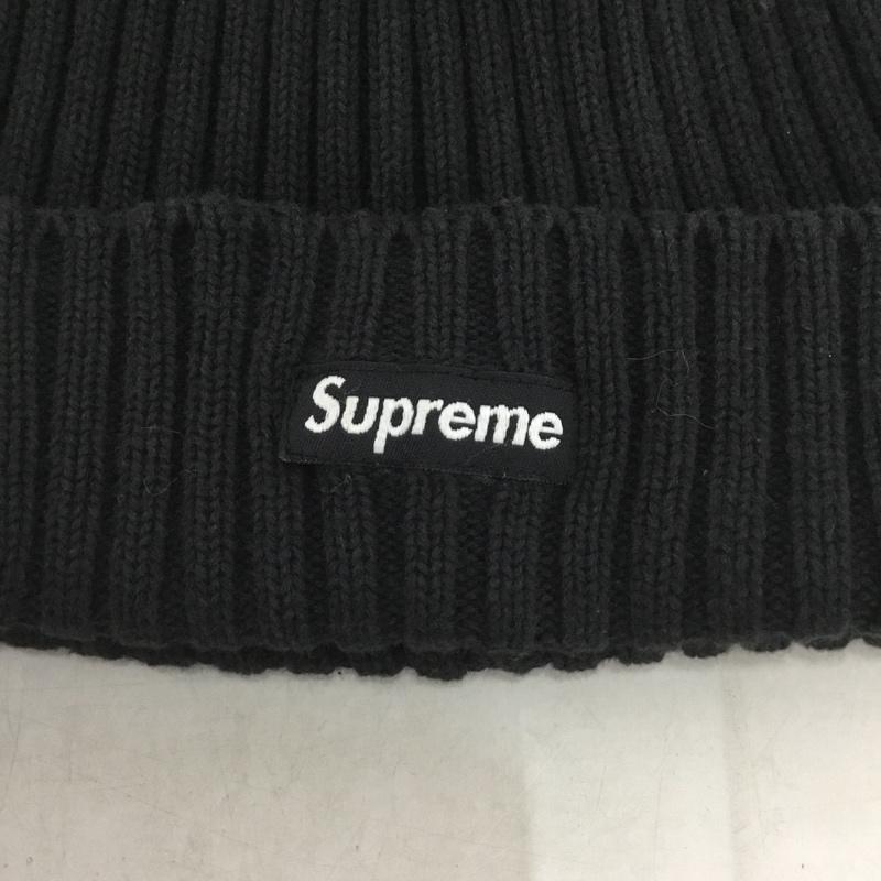 シュプリーム Supreme 帽子 ニット帽 コットン ボックスロゴ ビーニー ロゴ、文字 黒 / ブラック /  メンズ USED 古着 中古 10138849