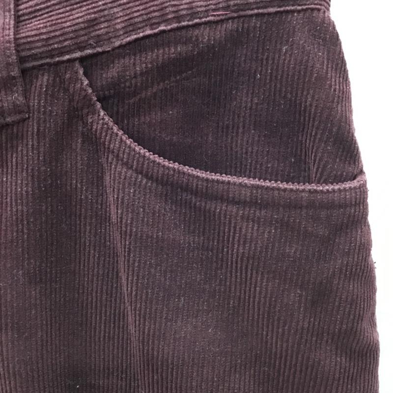 エディーバウアー Eddie Bauer スカート ロングスカート コーデュロイ バックスリット 4 無地 えんじ / ワインレッド /  レディース USED 古着 中古 10112893