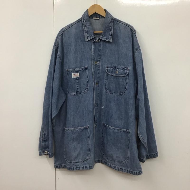 ギャップ GAP シャツ、ブラウス 長袖 長袖シャツ 無地シャツ カラーシャツ デニムシャツ M 無地 インディゴ / インディゴ /  メンズ USED 古着 中古 10130579