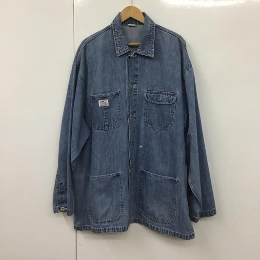 ギャップ GAP シャツ、ブラウス 長袖 長袖シャツ 無地シャツ カラーシャツ デニムシャツ M 無地 インディゴ / インディゴ /  メンズ USED 古着 中古 10130579