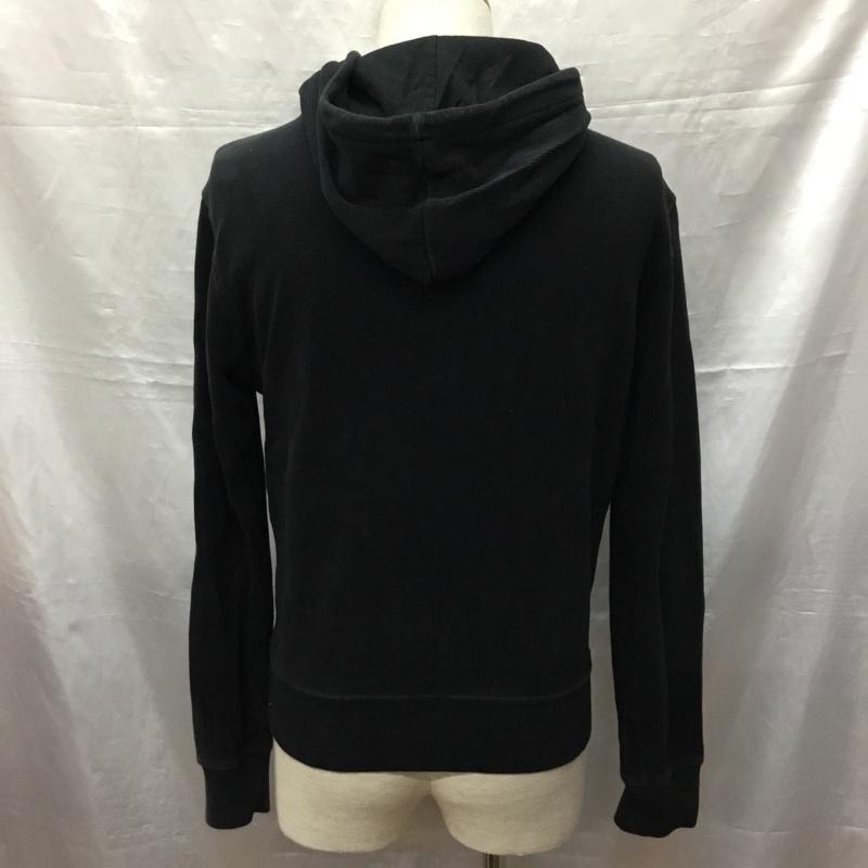 ポロバイラルフローレン Polo by RALPH LAUREN パーカー 長袖 長袖パーカー フード付きパーカー プリントスウェット ジップアップパーカー XS ロゴ、文字 黒 / ブラック /  メンズ USED 古着 中古 10120085