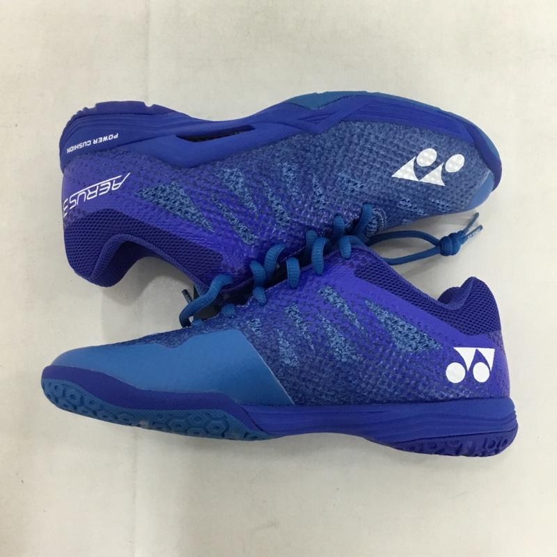 ヨネックス YONEX スニーカー スニーカー SHBA3M パワークッション エアラス3メン バドミントンシューズ 23cm 箱有 23.0cm ロゴ、文字 青 / ブルー /  レディース USED 古着 中古 10147947