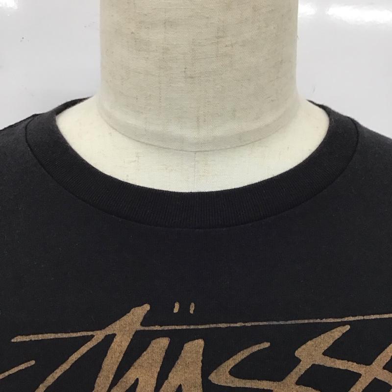 ステューシー STUSSY カットソー 長袖 長袖カットソー クルーネックカットソー ロングスリーブカットソー プリントTシャツ M プリント 黒 / ブラック /  メンズ USED 古着 中古 10119960