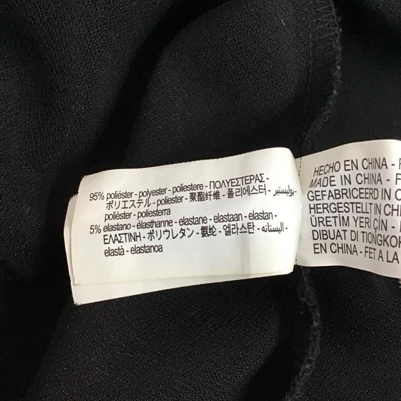 ザラ ZARA ワンピース ロングスカート 2712 628 800 長袖 スリット S 無地 黒 / ブラック /  レディース USED 古着 中古 10119615