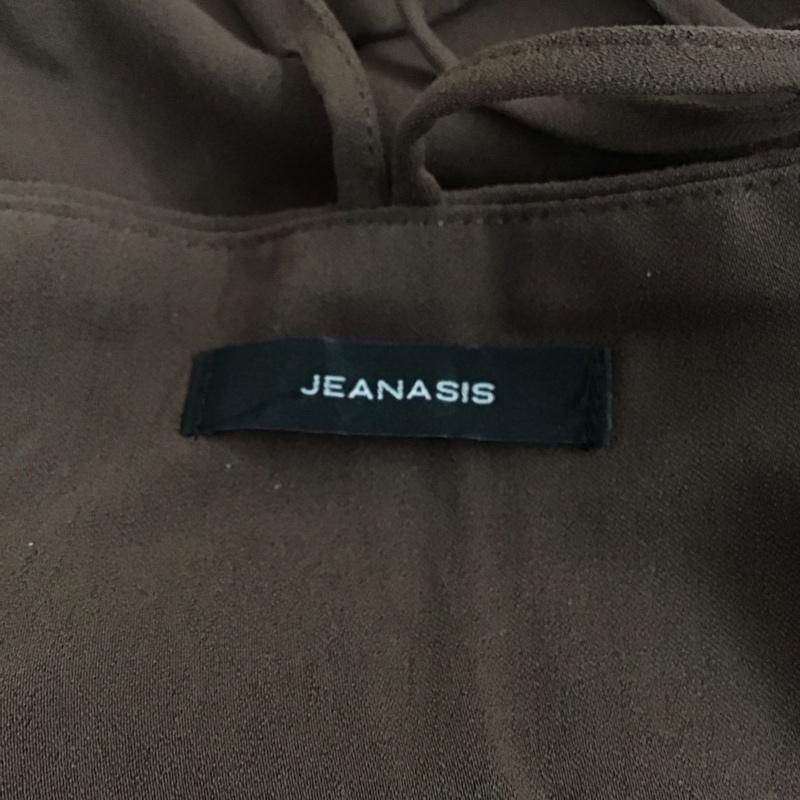 ジーナシス JEANASIS ボトムス ボトムス JS050474CF キャミサロペ サイドオープン FREE 無地 茶 / ブラウン /  レディース USED 古着 中古 10122361