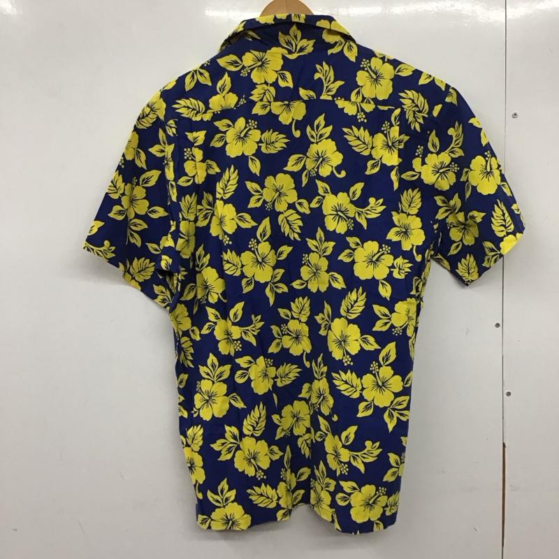 古着 USED シャツ、ブラウス 半袖 半袖シャツ プリントシャツ ポケットシャツ アロハシャツ XL プリント 青 / ブルー / X 黄 / イエロー /  メンズ USED 古着 中古 10137688