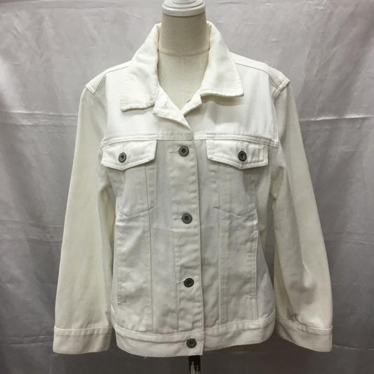 エディーバウアー Eddie Bauer ジャケット、上着 ジャケット、ブレザー コットン M 無地 白 / ホワイト /  レディース USED 古着 中古 10112892