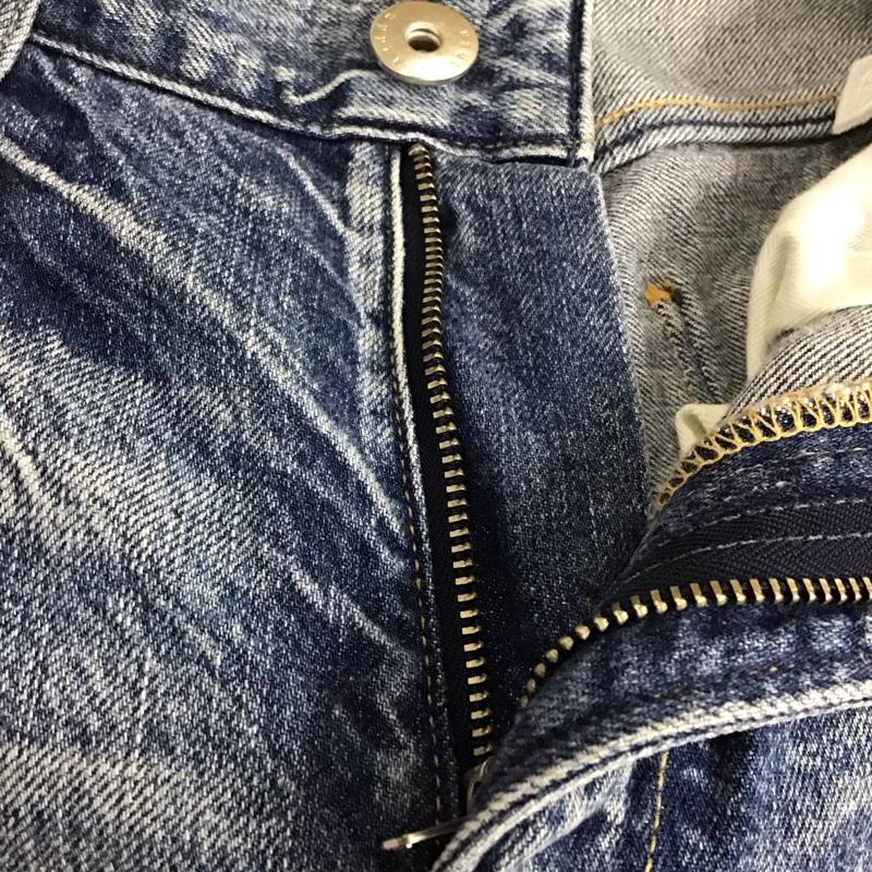 アッパーハイツ upperhights パンツ デニム、ジーンズ 187108 ストレート 23 無地 青 / ブルー /  レディース USED 古着 中古 10121600