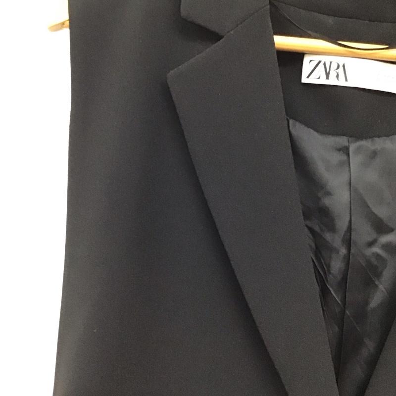 ザラ ZARA ベスト ベスト M 無地 黒 / ブラック /  レディース USED 古着 中古 10151074