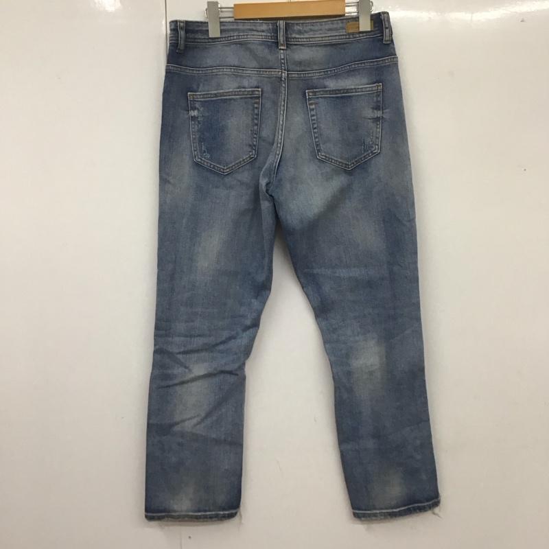 ザラ ZARA パンツ デニム、ジーンズ パール ダメージ加工 青 / ブルー /  レディース USED 古着 中古 10108587