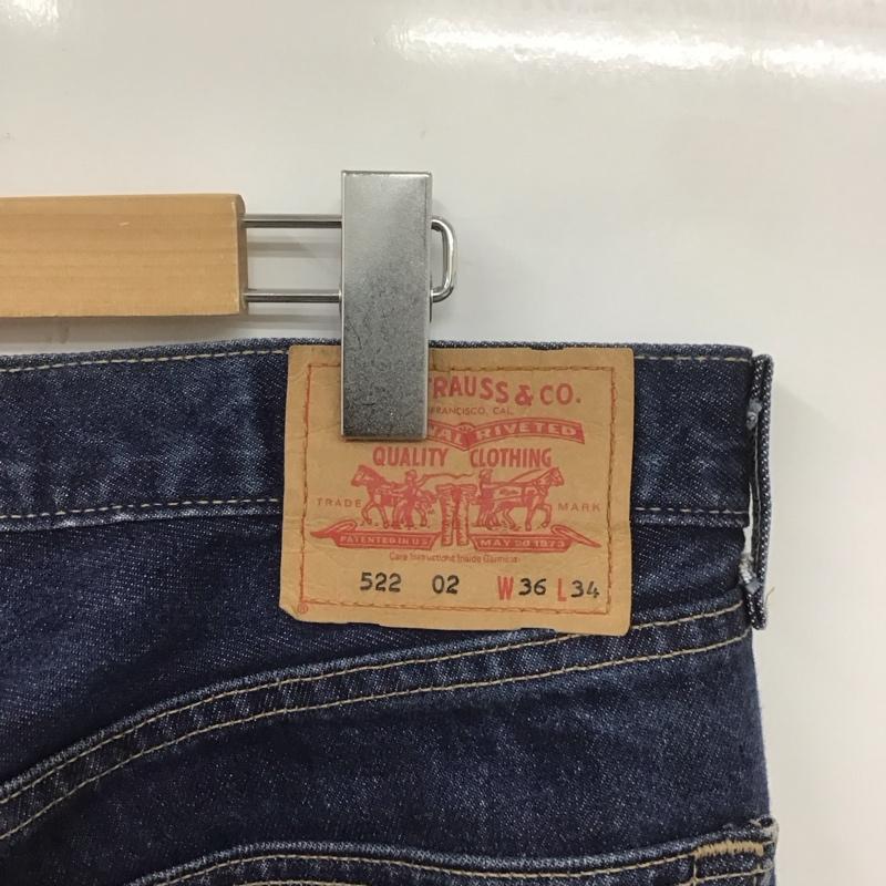 リーバイストラウスアンドコー Levi Strauss & co. パンツ デニム、ジーンズ デニムパンツ ストレートパンツ ワイドパンツ カジュアルパンツ 522 36 無地 インディゴ / インディゴ /  メンズ USED 古着 中古 10106356