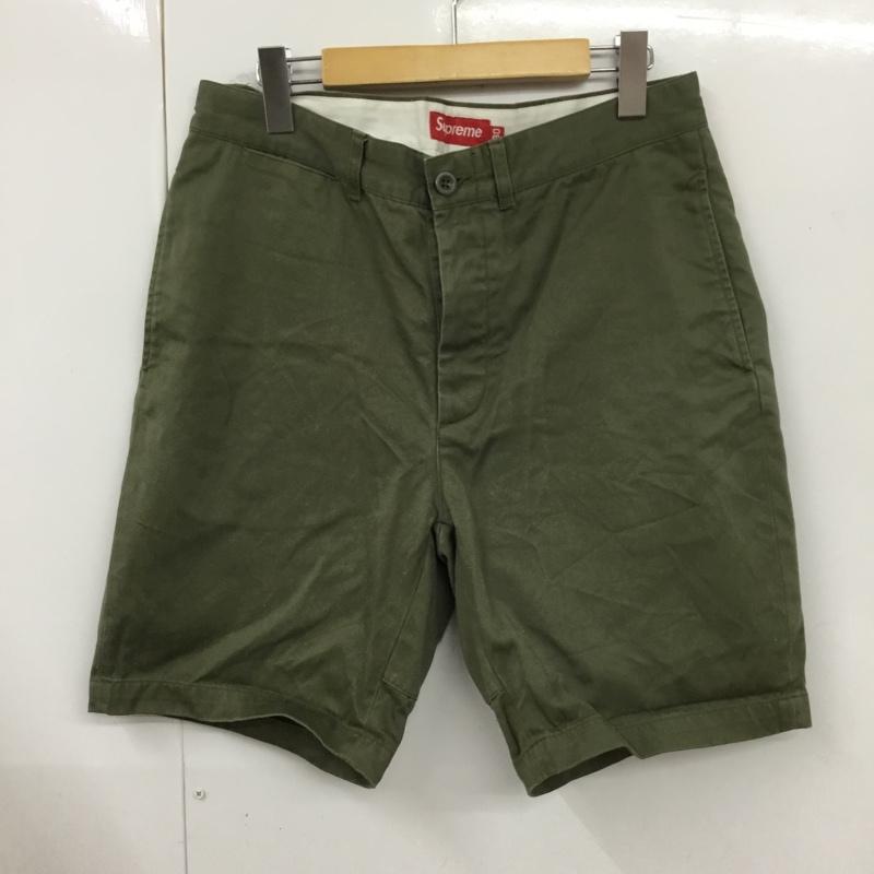 シュプリーム Supreme パンツ ショートパンツ ボタンフライハーフパンツ ショートパンツ カジュアルパンツ 30インチ 無地 カーキ / カーキ /  メンズ USED 古着 中古 10120646