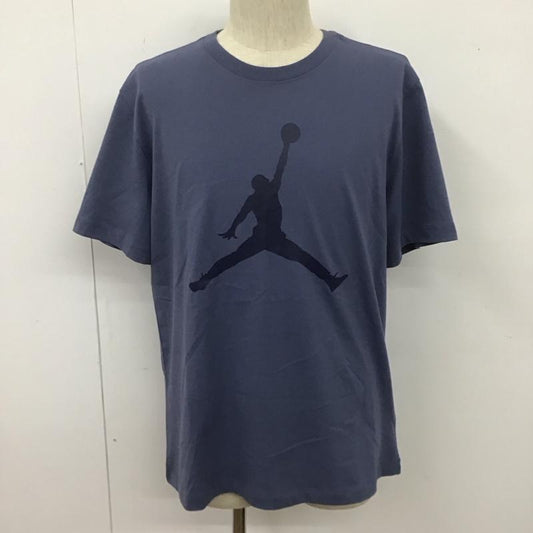 エアジョーダン AIR JORDAN Tシャツ 半袖 cj0922-491 バスケットボールウェアジャンプマン 半袖カットソー スポーツウェア XL プリント 紺 / ネイビー /  メンズ USED 古着 中古 10107244