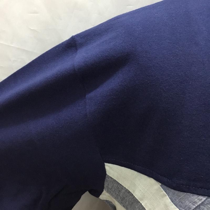 ジュンレッド JUNRed Tシャツ 半袖 半袖カットソー プリントTシャツ クルーネックカットソー M プリント インディゴ / インディゴ /  メンズ USED 古着 中古 10116136