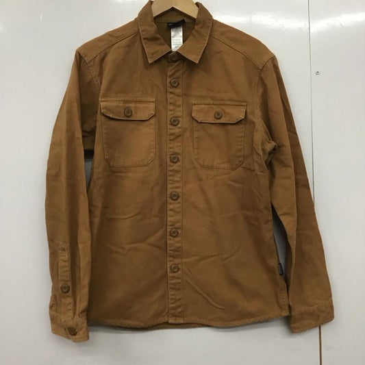 パタゴニア patagonia シャツ、ブラウス 長袖 53825FA14 ワークシャツ S 無地 茶 / ブラウン /  メンズ USED 古着 中古 10145235