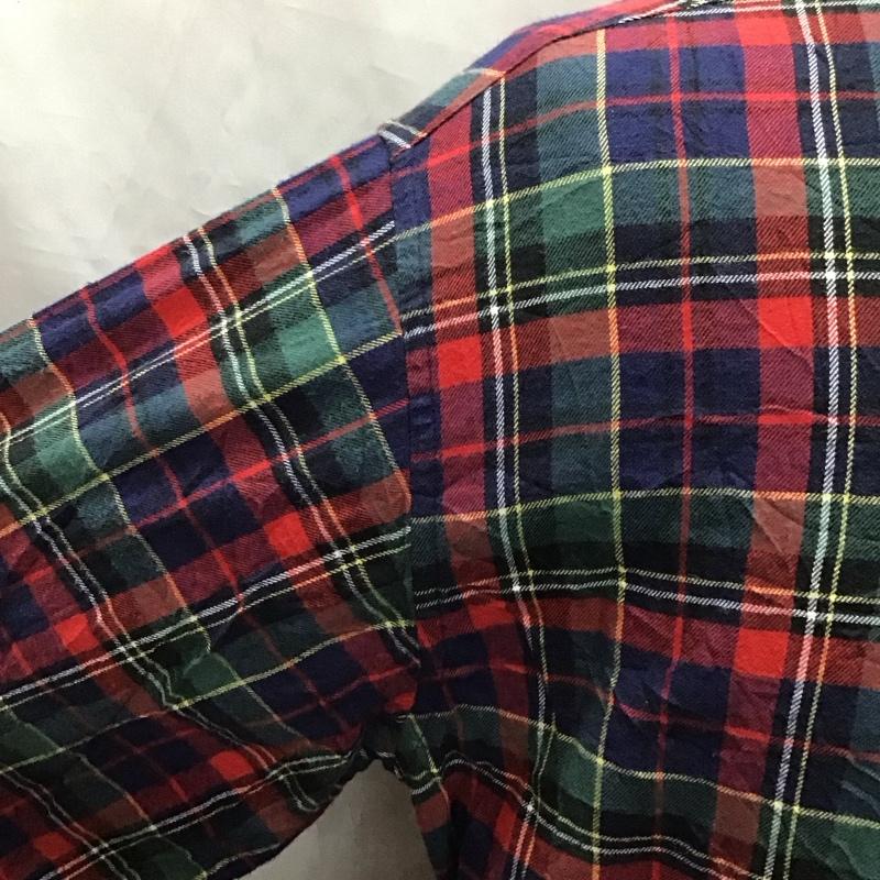 ブルックスブラザーズ BROOKS BROTHERS シャツ、ブラウス 長袖 ボタンダウン コットン M チェック 赤 / レッド / X 紺 / ネイビー / X カーキ / カーキ / X 黄 / イエロー /  メンズ USED 古着 中古 10118389