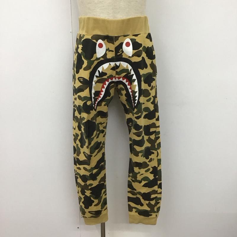 アベイシングエイプ A BATHING APE パンツ スラックス サルカモ スウェットパンツ シャーク M カモフラージュ柄・迷彩 マルチカラー / マルチカラー /  レディース USED 古着 中古 10108307