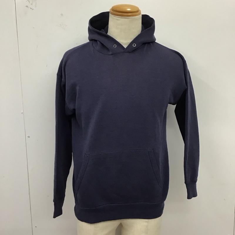 ヘインズ HANES パーカー 長袖 M 無地 紺 / ネイビー /  メンズ USED 古着 中古 10124060