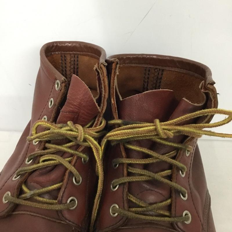 レッドウィング RED WING ブーツ ショートブーツ 09238 6インチ クラシックモック レザー 7E US：7 無地 茶 / ブラウン /  メンズ USED 古着 中古 10145156