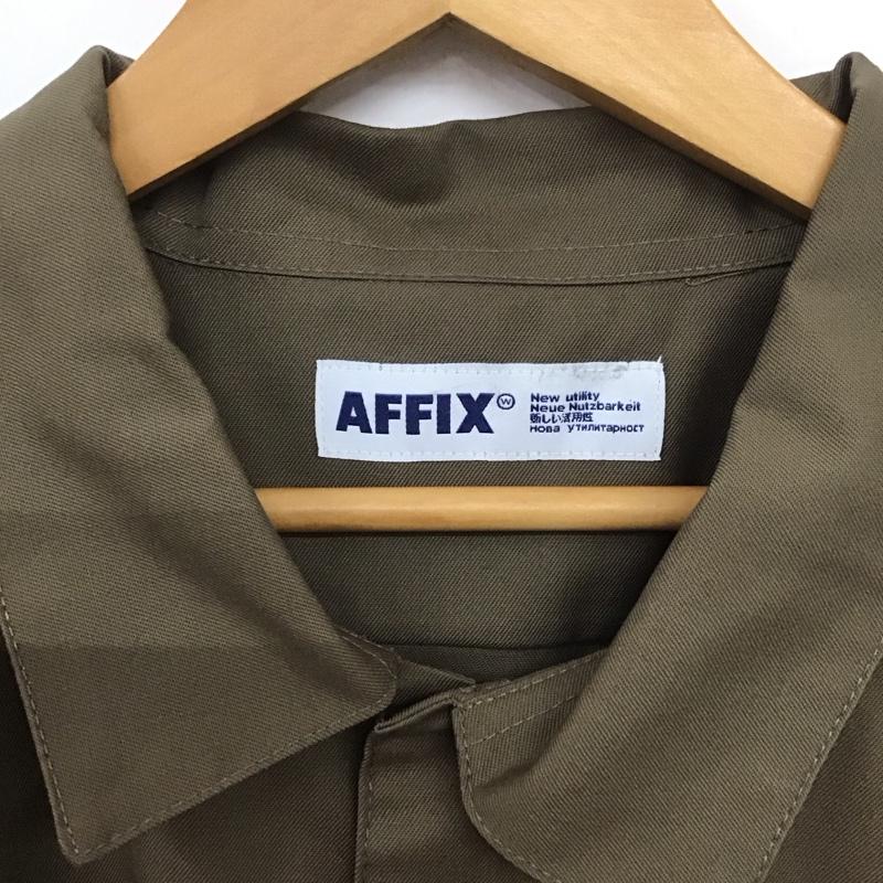 アフィックス Affix ジャケット、上着 ジャケット、ブレザー 長袖ジャケット アウター 前ボタン カラージャケット 無地 カーキ / カーキ /  メンズ USED 古着 中古 10139306