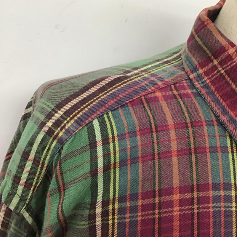 ラルフローレン RALPHLAUREN シャツ、ブラウス 長袖 長袖シャツ チェックシャツ ボタンダウンシャツ カジュアルシャツ 古着 L チェック マルチカラー / マルチカラー /  メンズ USED 古着 中古 10106635
