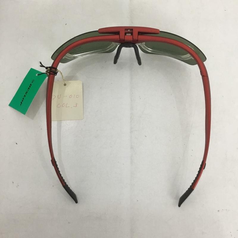 ダンロップ DUNLOP めがね・サングラス サングラス DU-010 スポーツサングラス ミラーレンズ ロゴ、文字 赤 / レッド /  メンズ USED 古着 中古 10140443